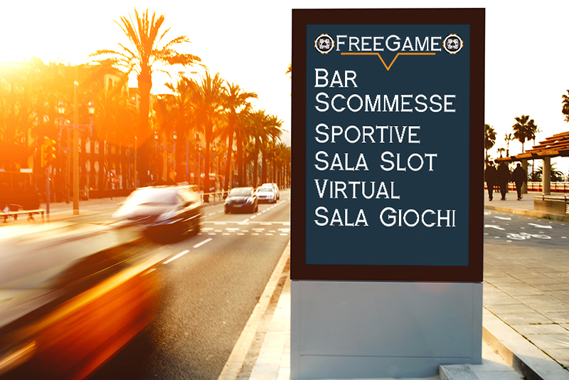 Free Game - Mockup Insegna Servizi